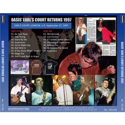 画像6: OASIS 1997 OASIS' EARL'S COURT RETURNS 6CD