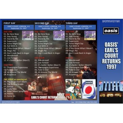 画像2: OASIS 1997 OASIS' EARL'S COURT RETURNS 6CD