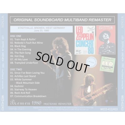 画像2: LED ZEPPELIN 1980 BREMEN MULTIBAND REMASTER 2CD