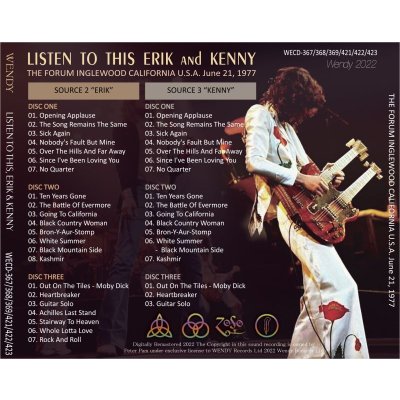 画像6: LED ZEPPELIN 1977 LISTEN TO THIS, EDDIE COMPLETE COLLECTION 9CD