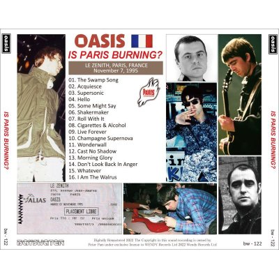 画像2: OASIS 1995 IS PARIS BURNING? CD