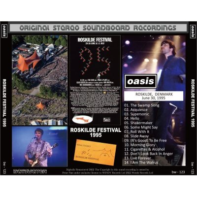 画像2: OASIS 1995 ROSKILDE FESTIVAL CD