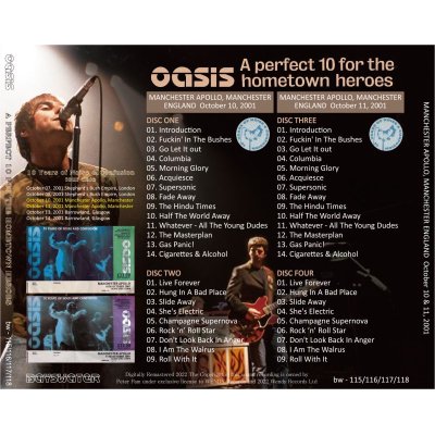 画像2: OASIS 2001 A PERFECT 10 FOR THE HOMETOWN HEROES 4CD