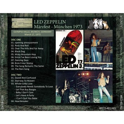 画像2: LED ZEPPELIN 1973 MARZFEST MUNICH 2CD