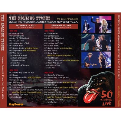 画像2: THE ROLLING STONES 2012 COMPLETE PRUDENTIAL CENTER TWO NIGHTS 4CD