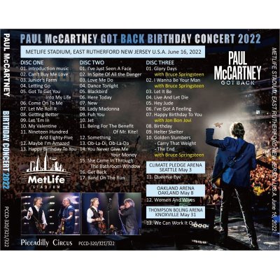 画像2: PAUL McCARTNEY 2022 BIRTHDAY CONCERT 3CD