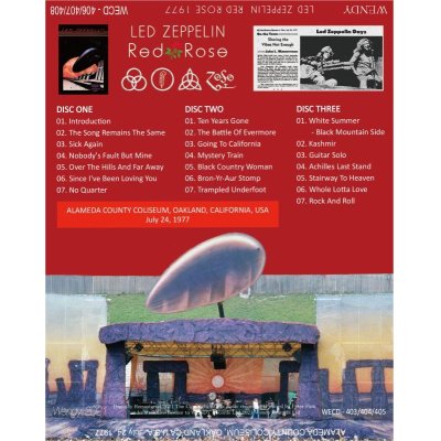 画像2: LED ZEPPELIN 1977 RED ROSE 3CD