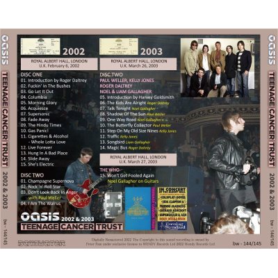 画像2: OASIS 2002 TEENAGE CANCER TRUST 2CD