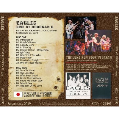 画像2: EAGLES 1979 LIVE AT BUDOKAN II 2CD