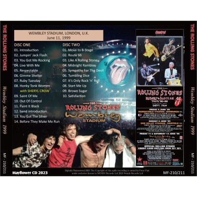 画像2: THE ROLLING STONES 1999 WEMBLEY 2CD