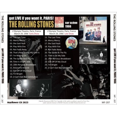 画像2: THE ROLLING STONES 1966 GOT LIVE IF YOU WANT IT, PARIS CD