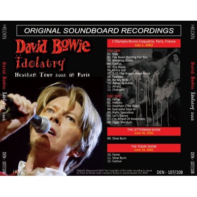 画像2: DAVID BOWIE 2002 IDOLATRY 2CD