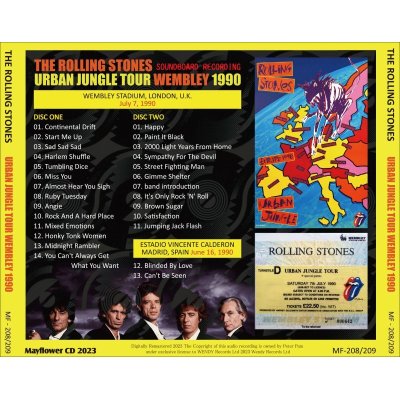 画像2: THE ROLLING STONES 1990 URBAN JUNGLE TOUR WEMBLEY 2CD
