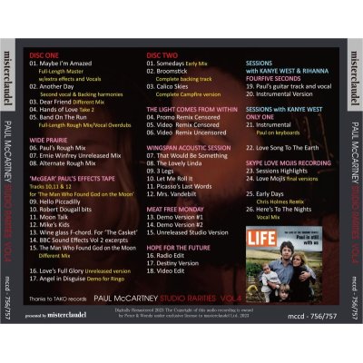 画像2: PAUL McCARTNEY STUDIO RARITIES VOL.4 2CD