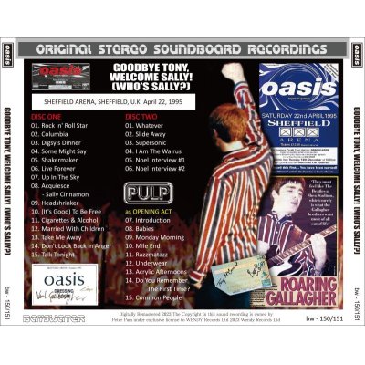 画像2: OASIS 1995 GOODBYE TONY, WELCOME SALLY! (WHO'S SALLY) 2CD