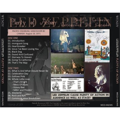 画像2: LED ZEPPELIN 1971 PLENTY OF ACTION 2CD