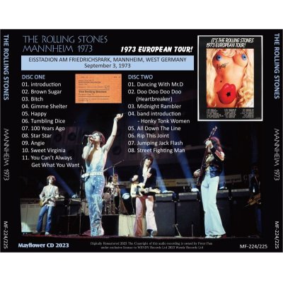 画像2: THE ROLLING STONES 1973 MANNHEIM 2CD