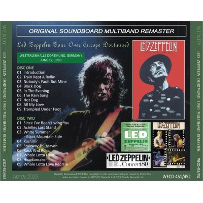 画像2: LED ZEPPELIN 1980 DORTMUNT MULTIBAND REMASTER 2CD