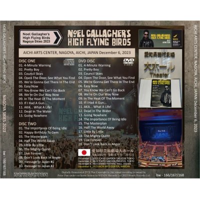 画像2: NOEL GALLAGHER 2023 NAGOYA SKIES 2CD+DVD