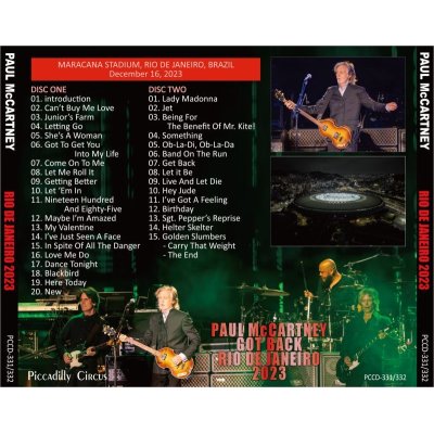 画像2: PAUL McCARTNEY 2023 GOT BACK RIO 2CD