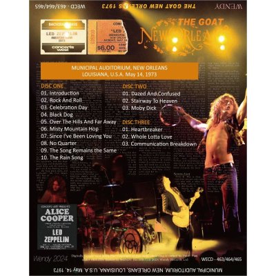 画像2: LED ZEPPELIN 1973 THE GOAT NEW ORLEANS 3CD