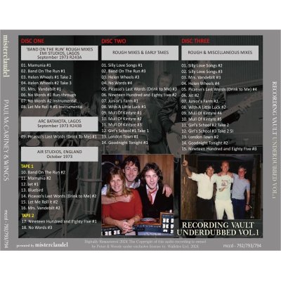 画像2: PAUL McCARTNEY RECORDING VAULT UNDERDUBBED VOL.1 3CD