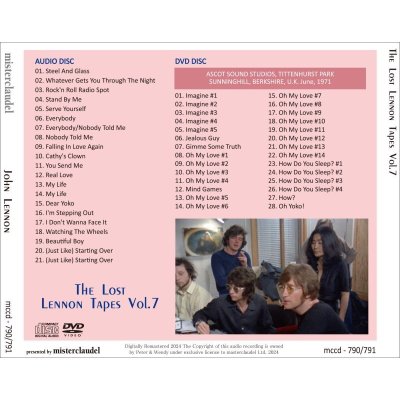 画像2: JOHN LENNON THE LOST LENNON TAPES VOL.7 CD+DVD