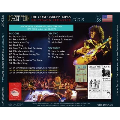 画像2: LED ZEPPELIN 1973 THE GOAT GARDEN TAPES dos 3CD