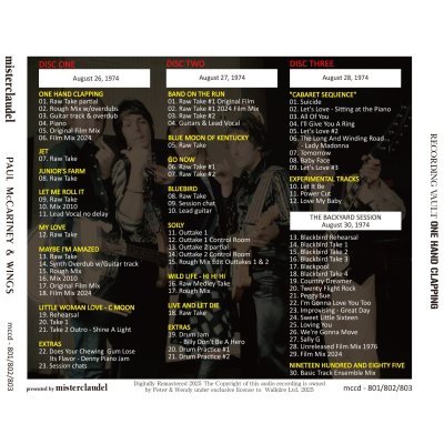 画像3: PAUL McCARTNEY RECORDING VAULT ONE HAND CLAPPING 5CD