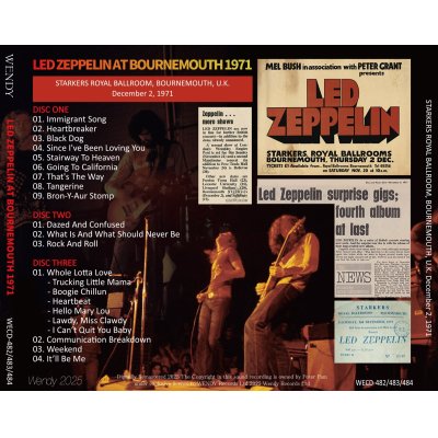 画像2: LED ZEPPELIN AT BOURNEMOUTH 1971 3CD