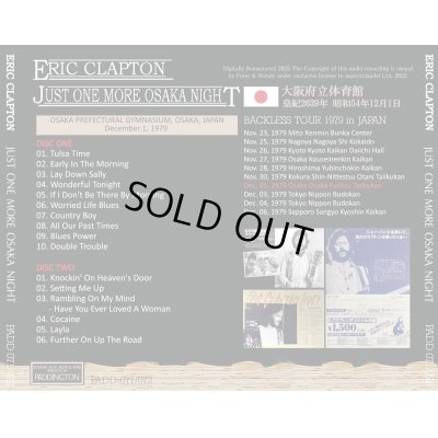 画像2: ERIC CLAPTON 1979 JUST ONE MORE OSAKA NIGHT 2CD