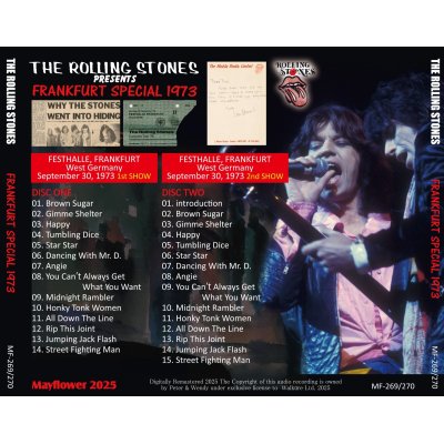画像2: THE ROLLING STONES 1973 FRANKFURT SPECIAL 2CD