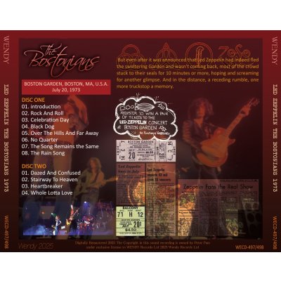 画像2: LED ZEPPELIN 1973 THE BOSTONIANS 2CD