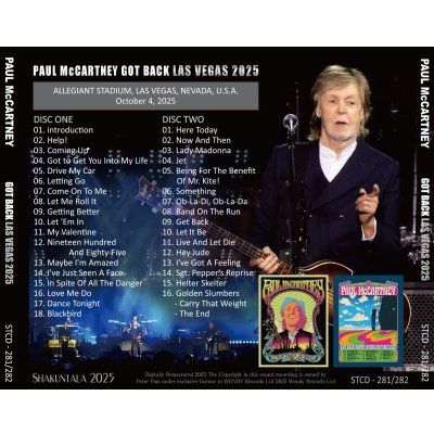 画像2: PAUL McCARTNEY 2025 GOT BACK LAS VEGAS 2CD