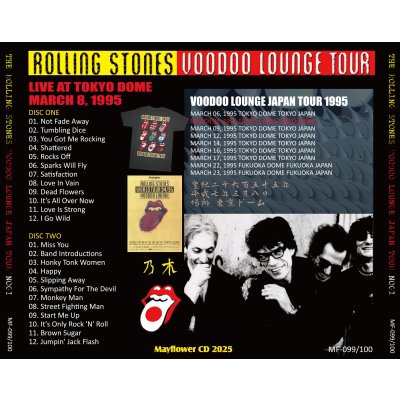 画像2: THE ROLLING STONES 1995 VOODOO LOUNGE JAPAN TOUR NOGI 2CD