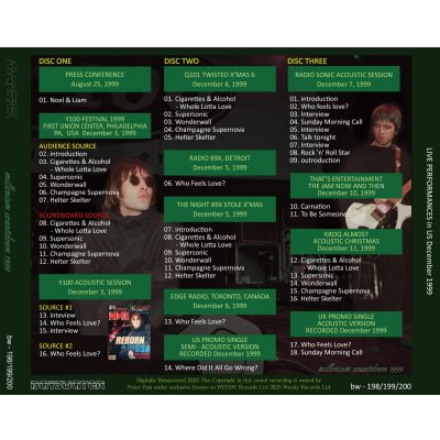 画像2: OASIS 1999 MILLENNIUM COUNTDOWN 3CD