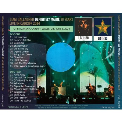 画像2: LIAM  GALLAGHER 2024 DEFINITELY MAYBE 30 YEARS LIVE IN CARDIFF 2CD