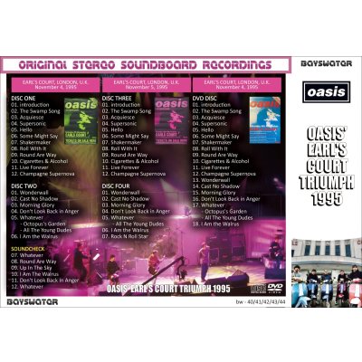 画像2: OASIS 1995 OASIS' EARL'S COURT TRIUMPH 4CD+DVD