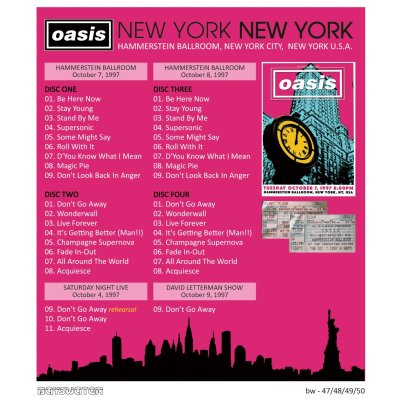 画像2: OASIS 1997 NEW YORK, NEW YORK 4CD