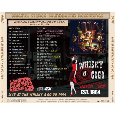 画像2: OASIS 1994 LIVE AT THE WHISKY A GO GO CD+DVD