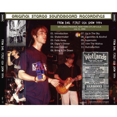 画像2: OASIS 1994 FROM ENG. FIRST USA SHOW CD