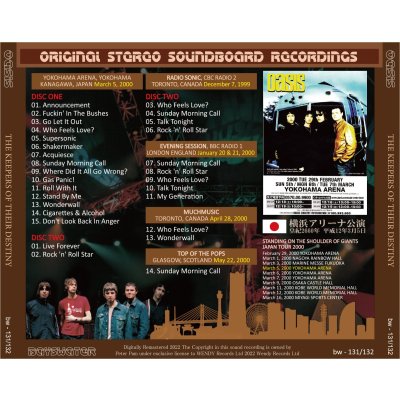 画像2: OASIS 2000 THE KEEPERS OF THEIR DESTINY 2CD