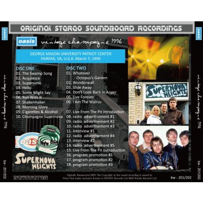 画像2: OASIS 1996 VINTAGE CHAMPAGNE 2CD