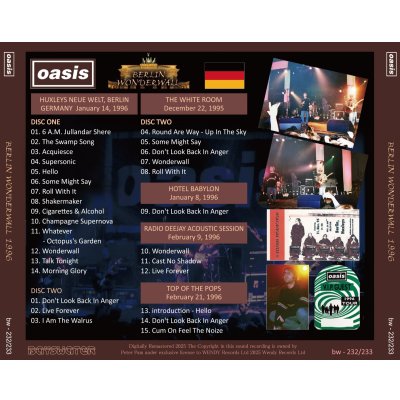 画像2: OASIS 1996 BERLIN WONDERWALL 2CD
