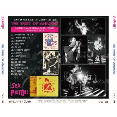 画像2: SEX PISTOLS 1976 THE SPIRIT OF ANARCHY CD