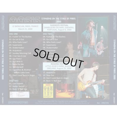 画像2: OASIS 2000 STANDING ON THE STAGE OF PARIS 2CD