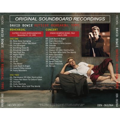 画像2: DAVID BOWIE 1995 OUTSIDE REHEARSAL 2CD