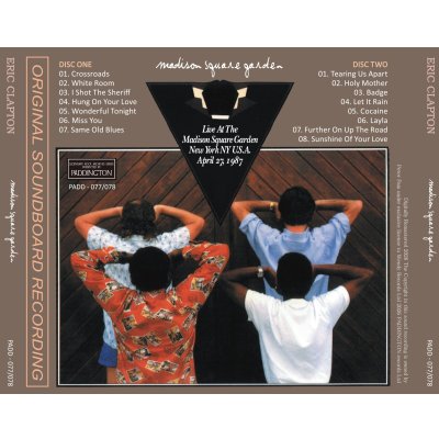 画像2: ERIC CLAPTON 1987 MADISON SQUARE GARDEN 2CD