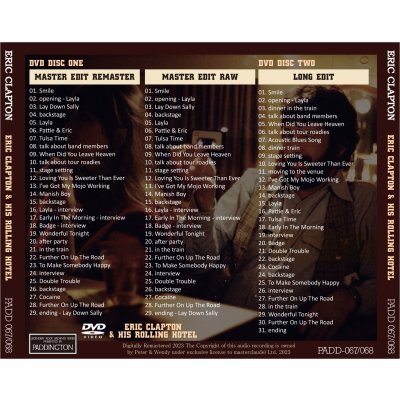画像2: ERIC CLAPTON & HIS ROLLING HOTEL 1978 2DVD