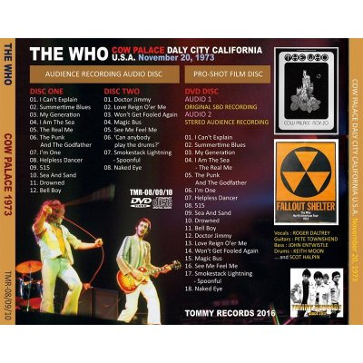 画像2: THE WHO 1973 COW PALACE 2CD+DVD